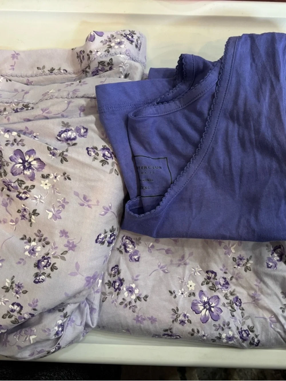 Charter Club Lavender Floral 3-piece Pajama Set - NWT - Picture 1 of 3